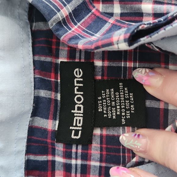 Claiborne Plaid button down - Picture 3 of 5